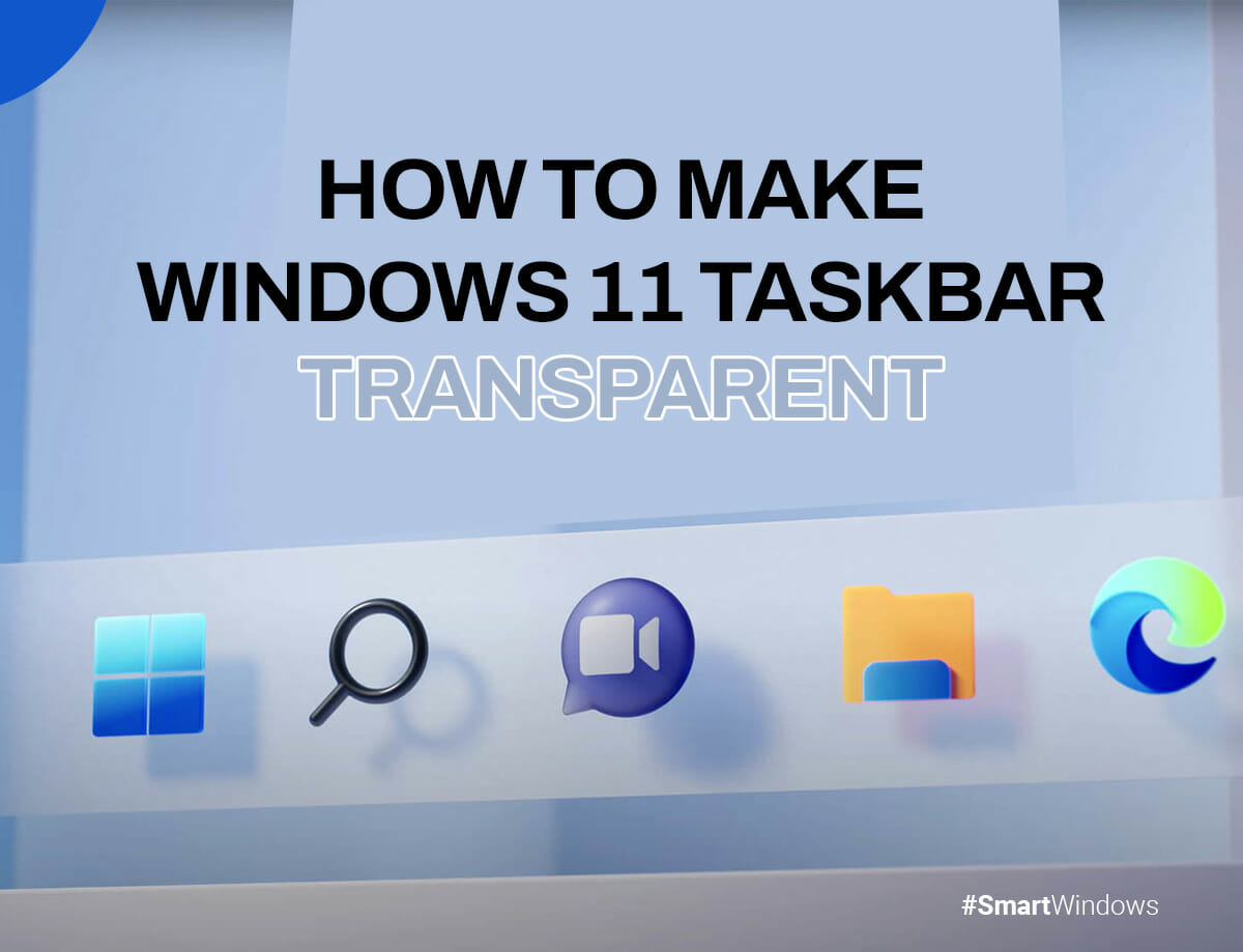 how to make taskbar transparent